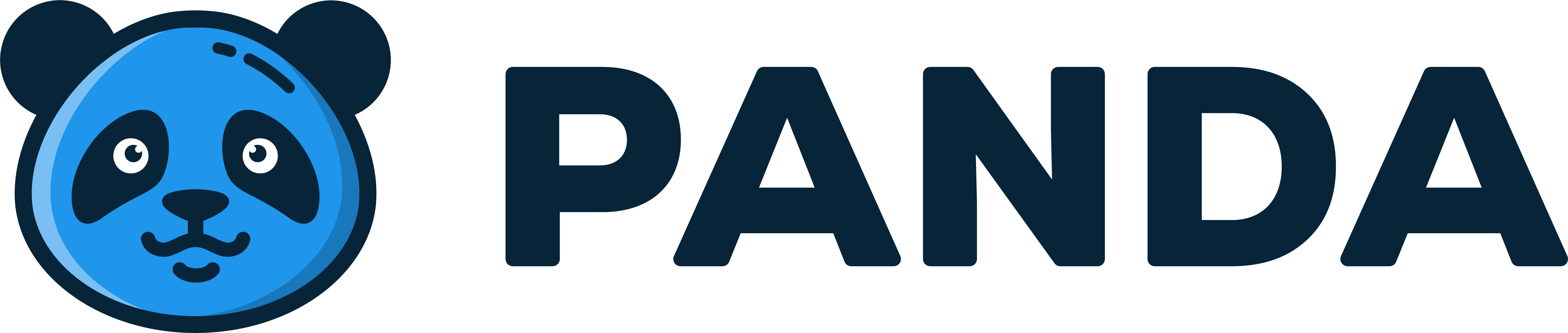 Das PANDA Logo besteht aus einer Panda Ikone links und die PANDA Wortmarke.